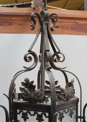 WROUGHT IRON LANTERN