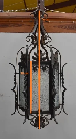 WROUGHT IRON LANTERN