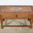 Table Orientale Pliante en Bois Exotique – Début XXe