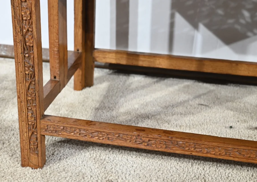 Table Orientale Pliante en Bois Exotique – Début XXe