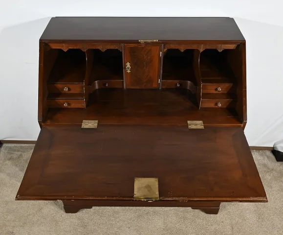 Commode Scribanne en Acajou massif, époque Géorgienne, Angleterre – XVIIIe
