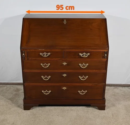 Commode Scribanne en Acajou massif, époque Géorgienne, Angleterre – XVIIIe