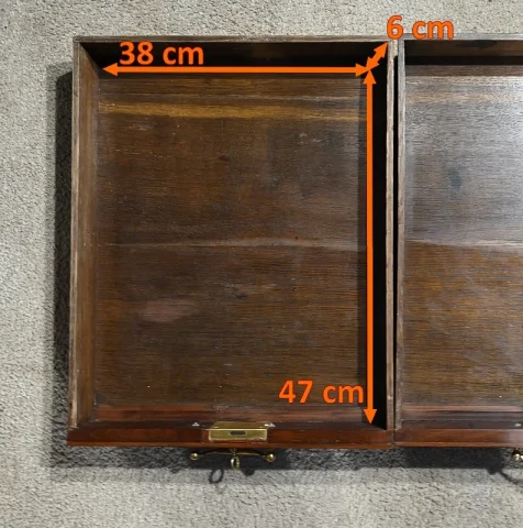 Commode Scribanne en Acajou massif, époque Géorgienne, Angleterre – XVIIIe