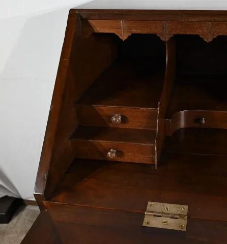 Commode Scribanne en Acajou massif, époque Géorgienne, Angleterre – XVIIIe