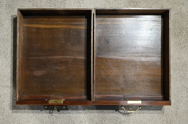 Commode Scribanne en Acajou massif, époque Géorgienne, Angleterre – XVIIIe