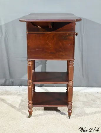 Petite Table à Volets en Acajou, Maison Lemarchand, A. Lemoine – Milieu XIXe