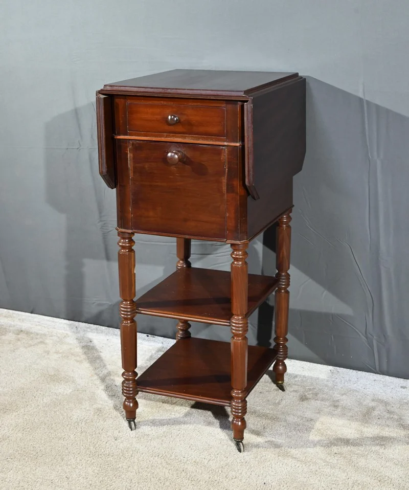 Petite Table à Volets en Acajou, Maison Lemarchand, A. Lemoine – Milieu XIXe