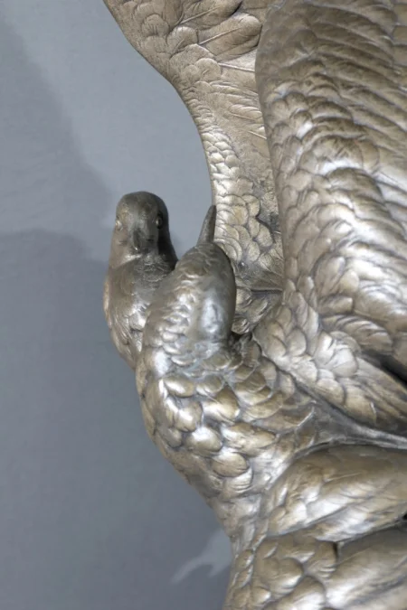 SPELTER-SKULPTUR signiert HENRI LECHESNE