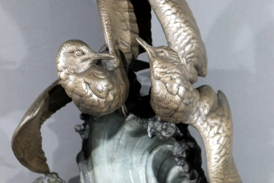 SPELTER-SKULPTUR signiert HENRI LECHESNE