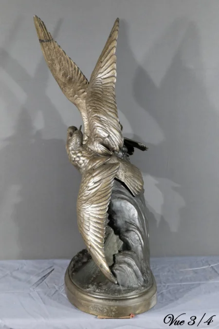 SPELTER-SKULPTUR signiert HENRI LECHESNE