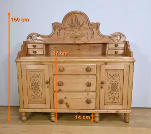 Buffet Enfilade en Pin, Pays de Galles - 1920