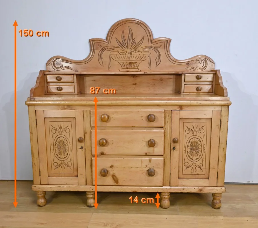 Buffet Enfilade en Pin, Pays de Galles - 1920
