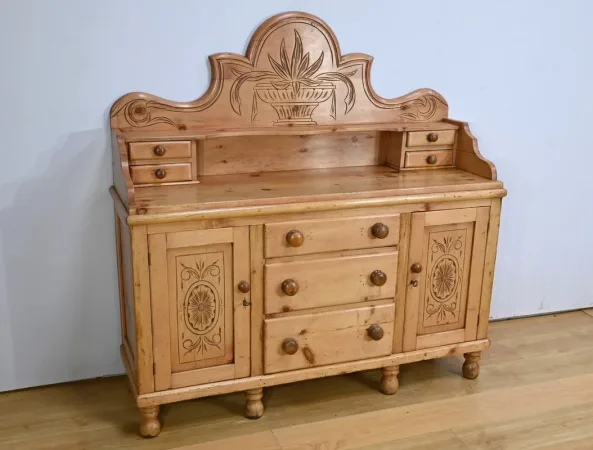 Buffet Enfilade en Pin, Pays de Galles - 1920