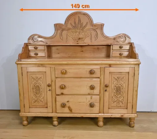 Buffet Enfilade en Pin, Pays de Galles - 1920
