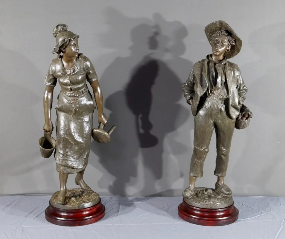 Paire de Sculptures en Régule, signées H.Weiss – Fin XIXe