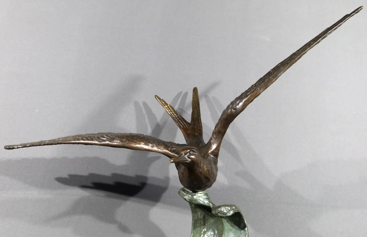 BRONZE SEAGULL attributed to ERGET