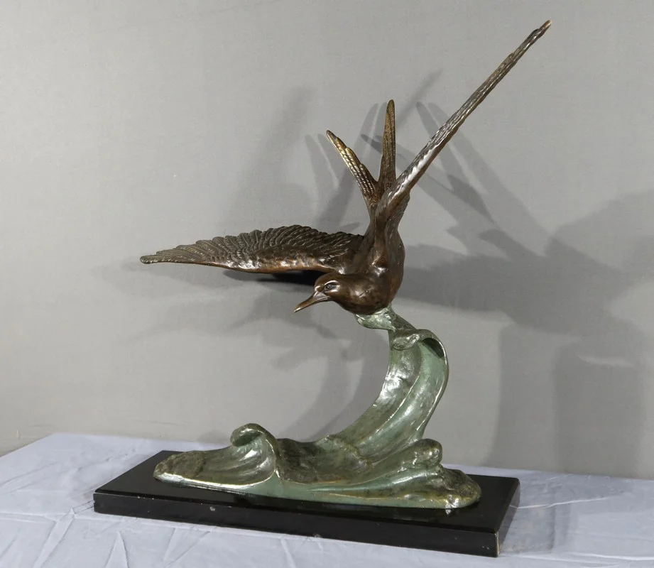 BRONZE SEAGULL attributed to ERGET