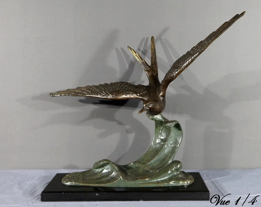 BRONZE SEAGULL attributed to ERGET