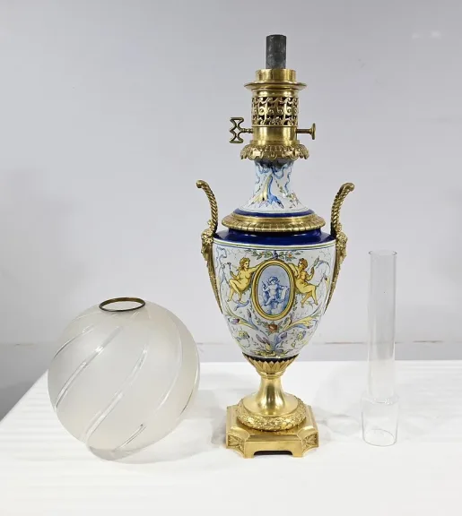 NAPOLEON III PERIODE BENZINE LAMP