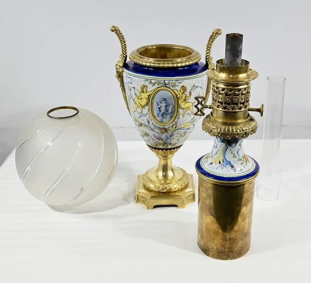 NAPOLEON III PERIODE BENZINE LAMP