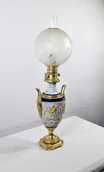 NAPOLEON III PERIODE BENZINE LAMP