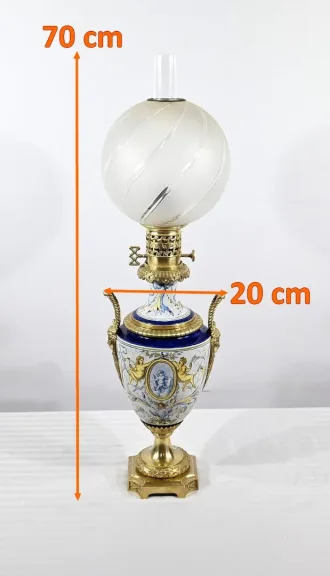 NAPOLEON III PERIODE BENZINE LAMP
