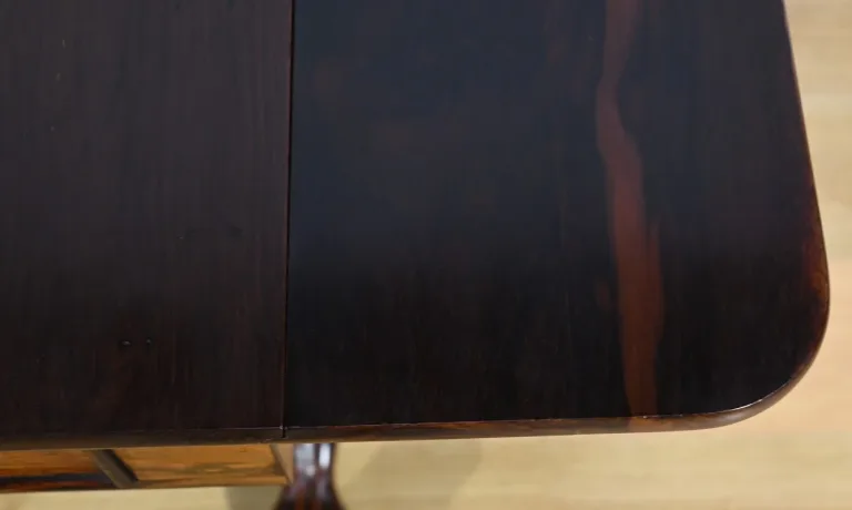 Table Bureau à Volets en Palissandre Massif, époque Restauration – Début XIXe