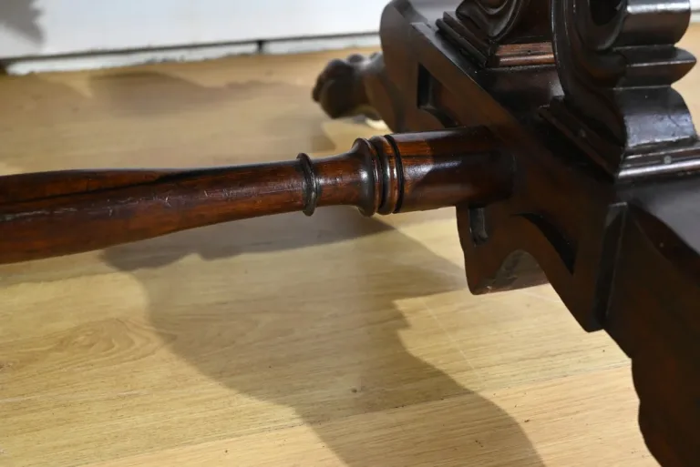 Table Bureau à Volets en Palissandre Massif, époque Restauration – Début XIXe