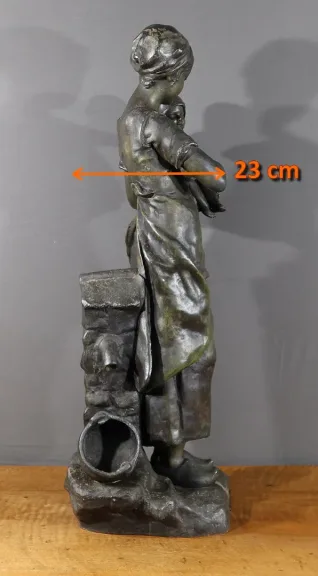 ZINKENSTATUE von L. STEINER