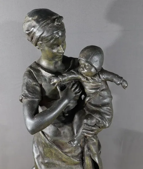 ZINKENSTATUE von L. STEINER