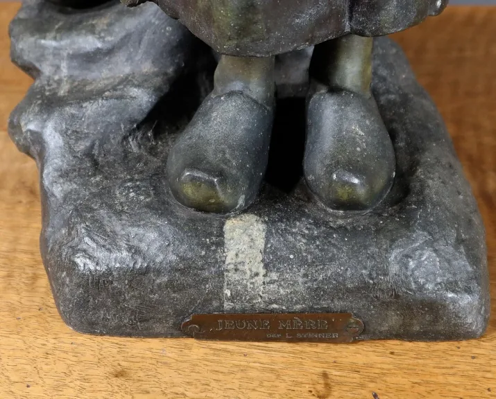 ZINKENSTATUE von L. STEINER
