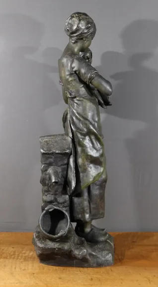 ZINKENSTATUE von L. STEINER