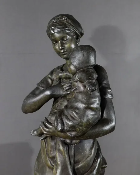 ZINKENSTATUE von L. STEINER