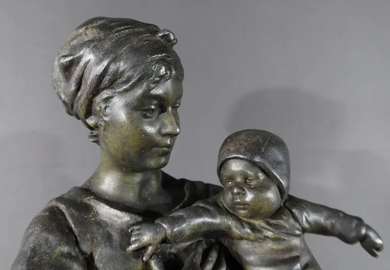 ZINKENSTATUE von L. STEINER