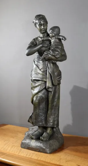 ZINKENSTATUE von L. STEINER