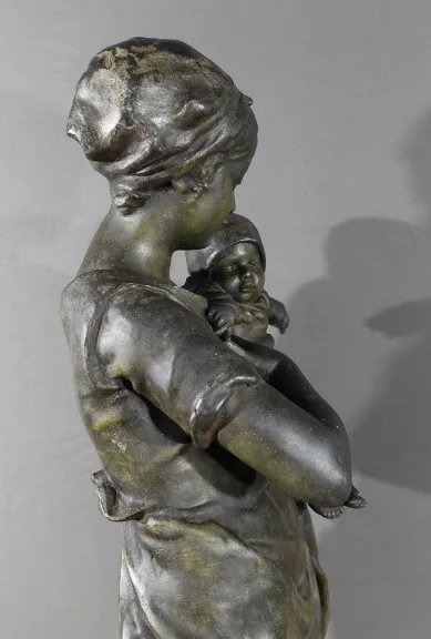 ZINKENSTATUE von L. STEINER