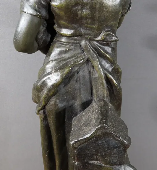 ZINKENSTATUE von L. STEINER