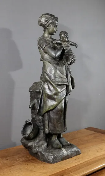 ZINKENSTATUE von L. STEINER