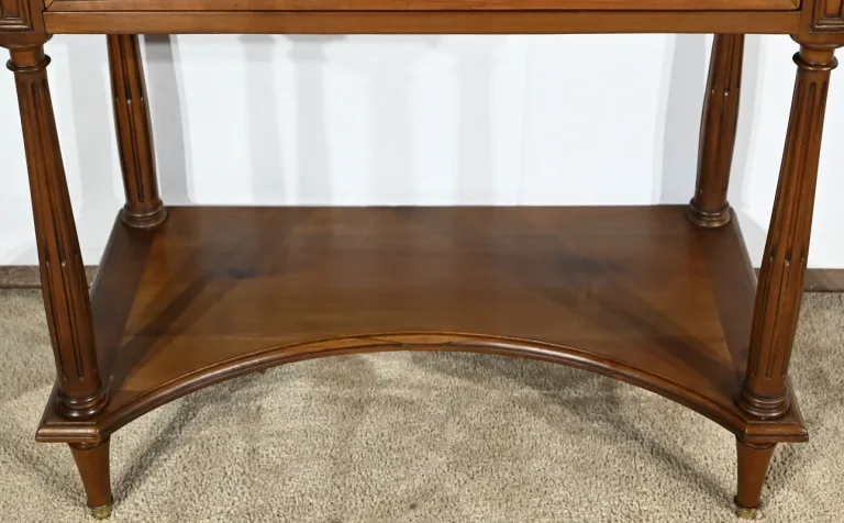 Table Console en Merisier, style Louis XVI – Fin XIXe