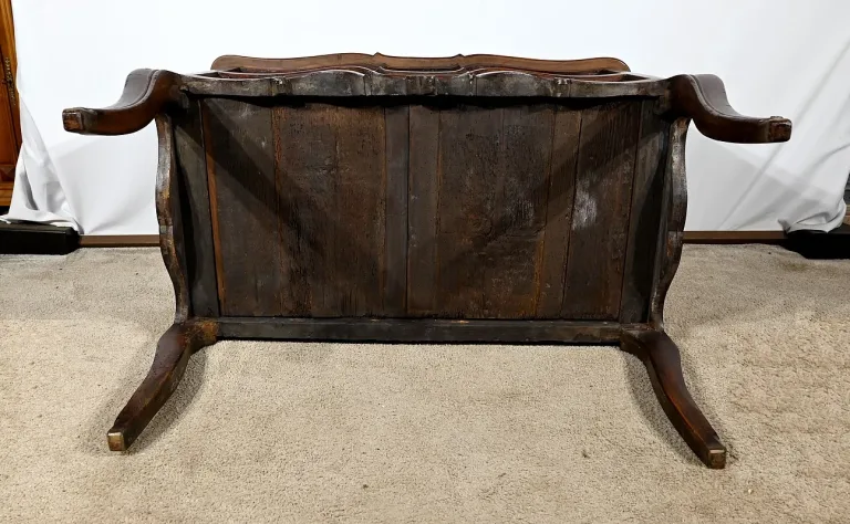 Commode Sauteuse en Amarante et Acajou, époque Louis XV – XVIIIe