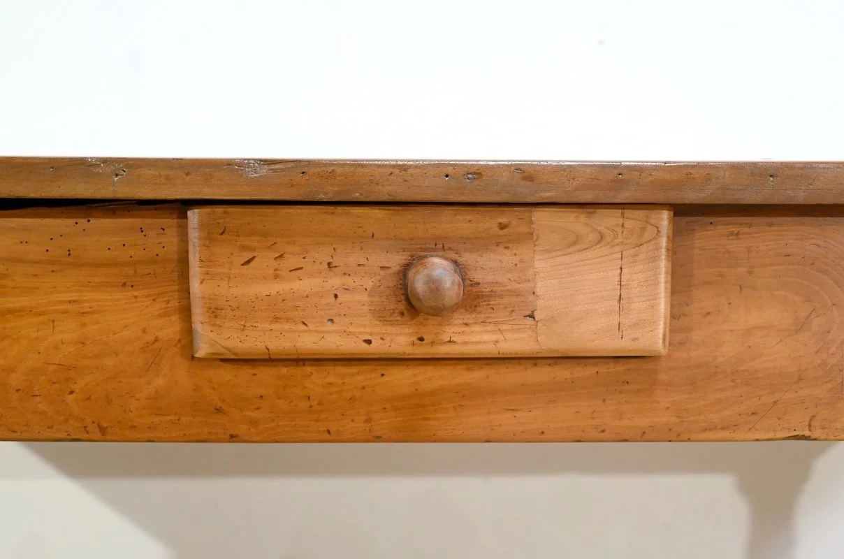 Table de Ferme de Propriété en Merisier, style Louis XIV – Début XIXe