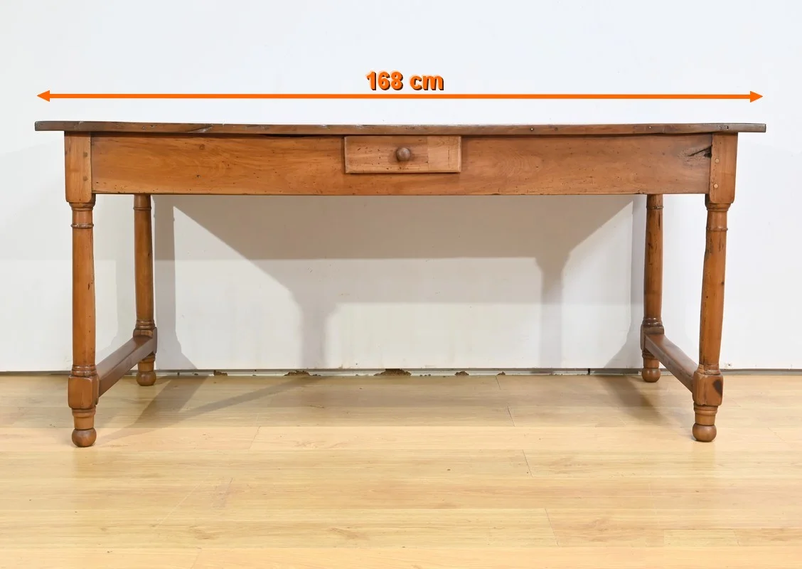 Table de Ferme de Propriété en Merisier, style Louis XIV – Début XIXe