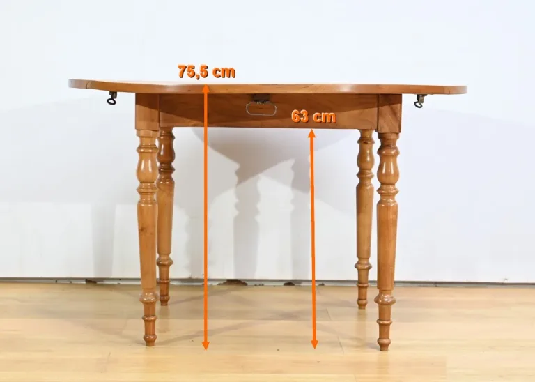 Table Modulable en Merisier, style Louis Philippe – 2ème Partie XIXe