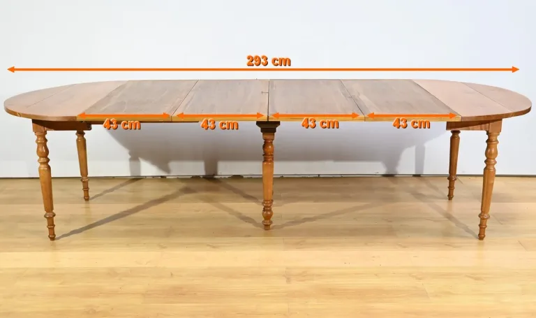 Table Modulable en Merisier, style Louis Philippe – 2ème Partie XIXe