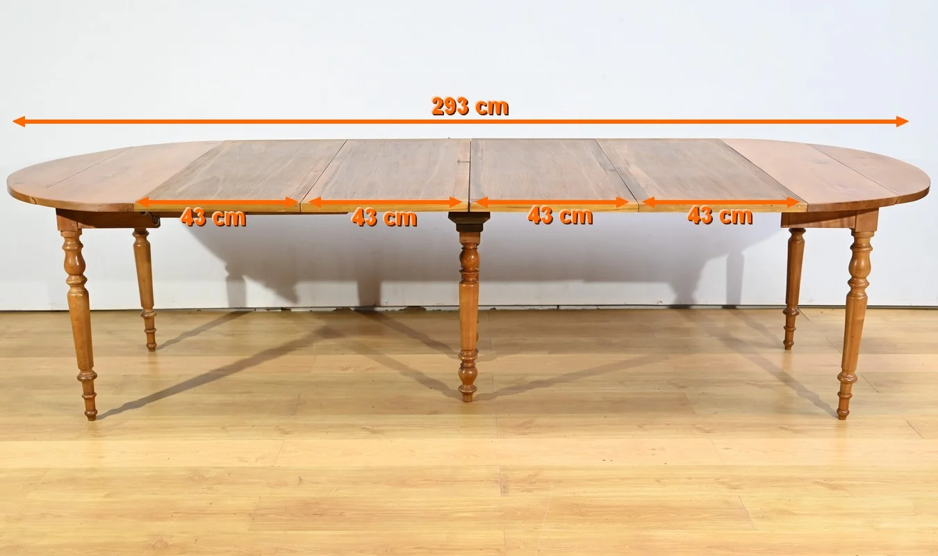 Table Modulable en Merisier, style Louis Philippe – 2ème Partie XIXe
