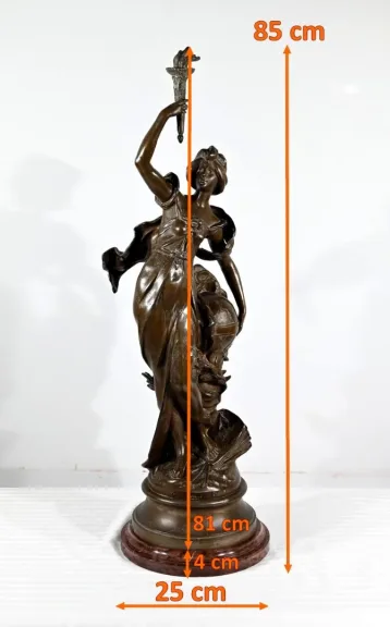 SPELTER-SKULPTUR von AUGUSTE MOREAU