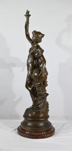 SPELTER-SKULPTUR von AUGUSTE MOREAU