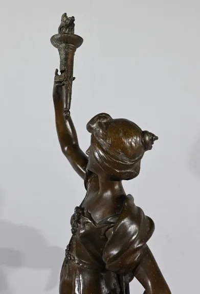 SPELTER-SKULPTUR von AUGUSTE MOREAU