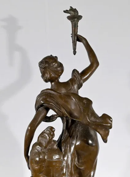 SPELTER-SKULPTUR von AUGUSTE MOREAU