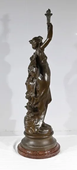 SPELTER-SKULPTUR von AUGUSTE MOREAU